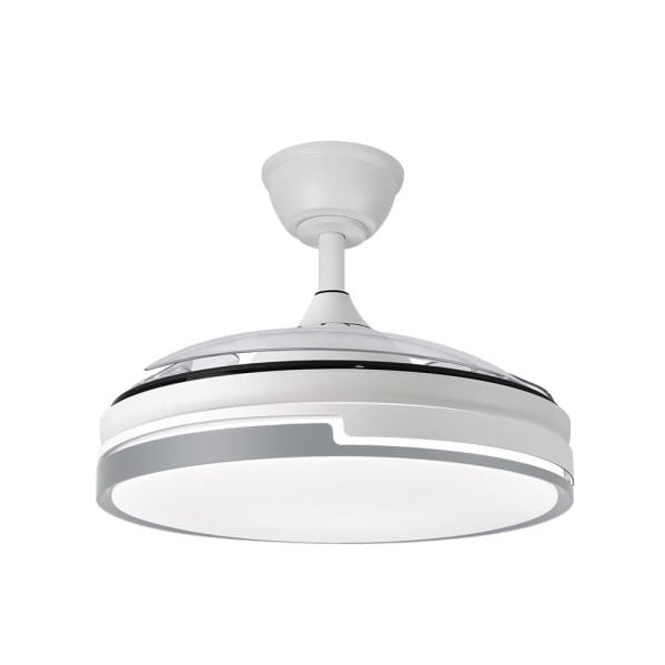 Ventilador Dc Papiro 59w Blan/gris 3asp.107d 6980l 3000-4000-6000k Remot+mem+tempo