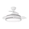 Ventilador Dc Papiro Mini 59w Blan/gris 3asp.91d 6980lm Remot+temporiz+memoria