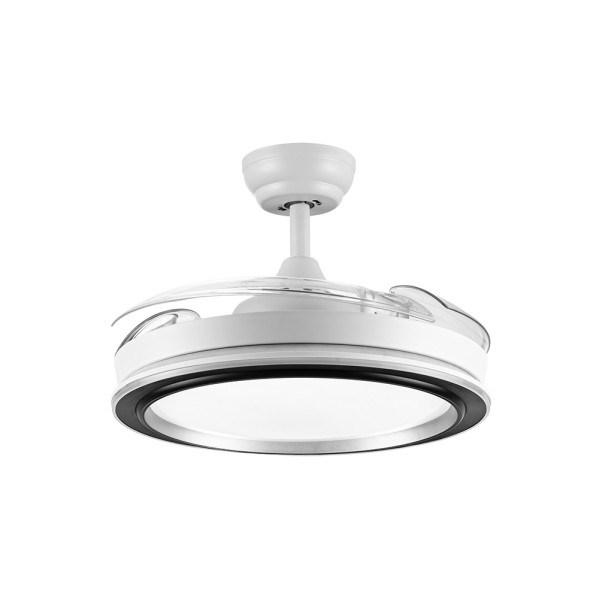 Ventilador Dc Picolo 72w 6226lm Blanco/negro 3 Aspas Desp. 106d 3000-4000-6500k Remoto, Memoria
