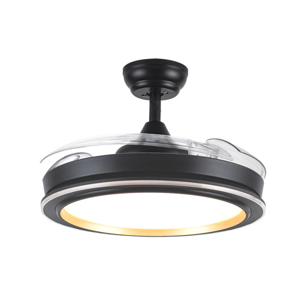 Ventilador Dc Picolo 72w 6226lm Negro/oro 3 Aspas Desp. 106d 3000-4000-6500k Remoto, Memoria