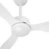 Ventilador Dc Serpa 24w Blanco 3aspas 6vel 107d 2424 Lm 3000-4000-6500k Remoto+regulador Intensidad+temporizador+memoria