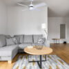 Ventilador Dc Sofia 2xe27 Blanco 4 Aspas Rev.Blanca/haya 40x107d C/remoto Temporizador
