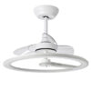 Ventilador Dc Tatiana 110w Blanco/mad.Clara 3 Aspas 62d 3000-4000-6000k 9350lm Remoto,memoria,temporizador