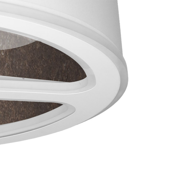 Ventilador Dc Tatiana 110w Blanco/oxido 3 Aspas 62d 3000-4000-6000k 9350lm Remoto,memoria,temporizador
