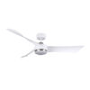Ventilador Dc Tempel 26w Blanco/niquel 3 Aspas 132d 6vel. 3000k, 4000k, 6500k 2950lm  C/remoto, Memoria Y Temporizador