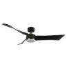 Ventilador Dc Tempel 26w Negro/cuero 3 Aspas 132d 6vel. 3000k, 4000k, 6500k 2950lm  C/remoto, Memoria Y Temporizador