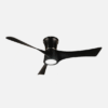 Ventilador Dc Tianas 18w Negro 3aspas 132d Regulable Intensidad 2250lm 3000k,4000k,6000k Remoto+temporizador+memoria