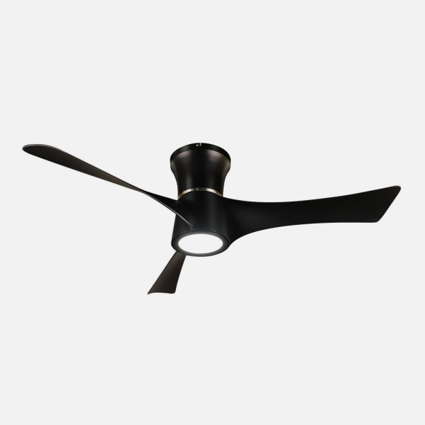 Ventilador Dc Tianas 18w Negro 3aspas 132d Regulable Intensidad 2250lm 3000k,4000k,6000k Remoto+temporizador+memoria