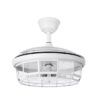 Ventilador Dc Tornado Blanco 5xe27 107d 3aspas Desplegables 6velocidades C/remoto Y Temporizador