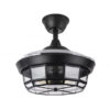 Ventilador Dc Tornado Mini Negro 3xe27 91d 3aspas Desplegables 6velocidades C/remoto Y Temporizador