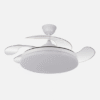 Ventilador Dc Tridente 59w Blanco 4aspas Desp.107d 6980lm Reg.intensidad Remoto+temporizador+memoria 3000-4000-6000k