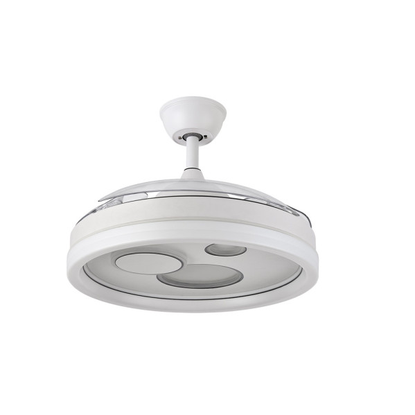 Ventilador Dc Turia 72w 6120lm Blanco 3 Asp.desplegables 32/47x50/110d. 3 Colores C/remoto+temporizador+memoria