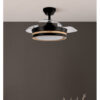 Ventilador Dc Viper Negro/madera 48w 3aspas 91d 4800lm 6vel 3000k,4500k,6000k, Remoto+temporizador+memoria