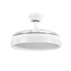 Ventilador Dc Zenit Blanco 72w 3aspas desplegables 107d 7200lm 6vel 3000k,4500k,6000k Remoto+temporizador+memoria