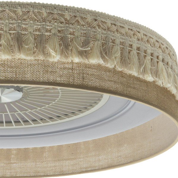 Ventilador Dc Ekaterina 72w Saco 5 Asp 6 Veloc. 60d 3 Colores 6120lm Remoto, Memoria, Reg.Intensidad Y Temporizador
