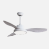 Ventilador Dc Hayate 48w 4080lm Blanco 3 Asp 39/54x120x120cm 3000-4000-6000k C/remoto, Memoria Y Temporizador