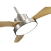Ventilador DC Hayate  48w 4080lm Niq/haya 3 Asp 39/54x120x120cm 3000-4000-6000k C/remoto, Memoria Y Temporizador