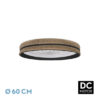 Ventilador  DC Natalia 72w Saco-negro 60d 5 Aspas 6 Veloc. 3 Colores 6120lm Remoto,memoria,temporizador,reg.Intensidad