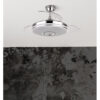Ventilador Dc Noto 72w 6120lm Cromo 3asp.desp.108d 3 Colores+rgb Bluetooth, Remoto, Memoria Y Altavoz