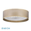 Ventilador Tania 72w Madera Clara 6120lm 5 Aspas 3 colores C/remoto,memoria,reg.Intensidad,temporizador 25x60x60 Cm
