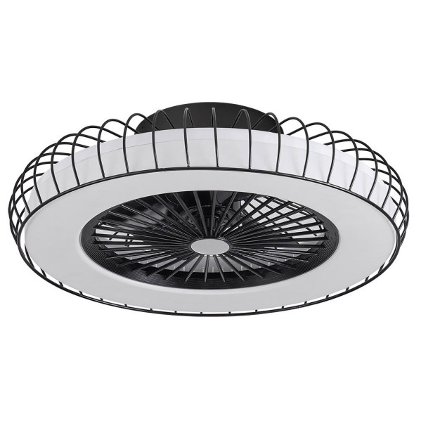 Ventilador DC Tania 72w Blanco/madera Clara 5 Aspas 6 Velocidades 3col Remoto,memoria,reg.Intensidad,temporizador 6120lm 70d