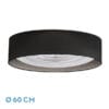Ventilador Tania 72w Negro/madera Gris 6120lm 5 Aspas 3col Remoto,memoria,reg.Intensidad,temporizador 25x60x60 Cm