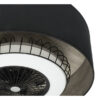 Ventilador DC Tania 72w Negro/madera Gris 5 Aspas 6 Velocidades 3col Remoto,memoria,reg.Intensidad,temporizador 6120lm 70d