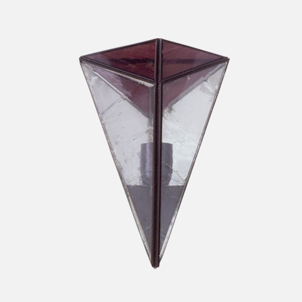 Aplique Piramide Violeta 1xe27 28x20