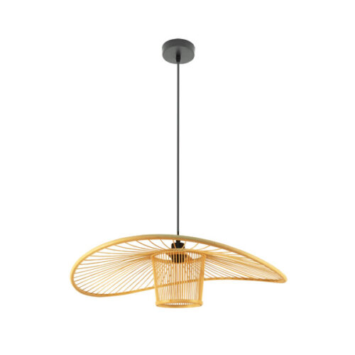 Colgante Bambu Dylan Negro/natural 1xe27 Regx60x60cm