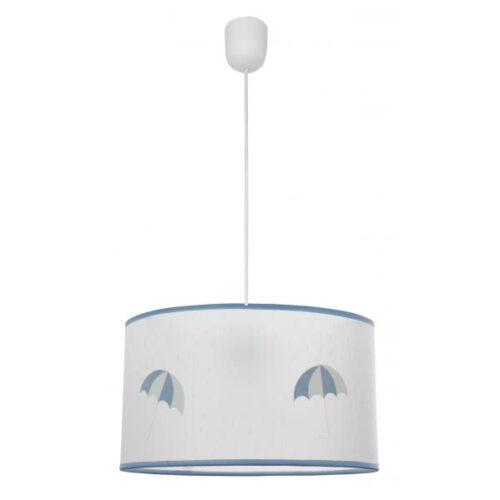 Colgante Lluvia 1xe27 Celeste Regx30d