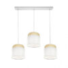 Regleta Kandy 3xe27 Natural/blanco Regx68x19 Cm