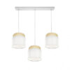 Regleta Kandy 3xe27 Natural/blanco Regx68x19 Cm