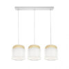 Regleta Kandy 3xe27 Natural/blanco Regx68x19 Cm
