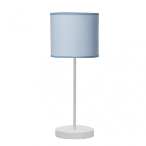 Sobremesa Ibor 1xe14  Blanco/azul 48x17x17 Cm