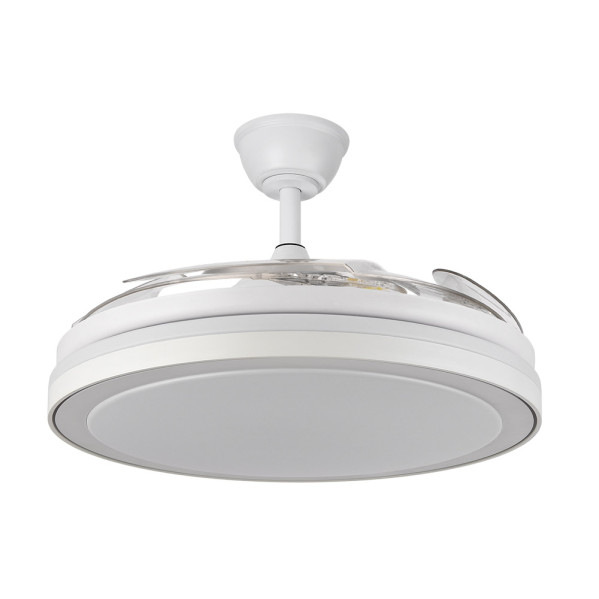 Ventilador Dc Esparta Maxi 80w 10255lm Blanco 132d 5asp 3000-4000-6000k Remoto+temporizador+memoria