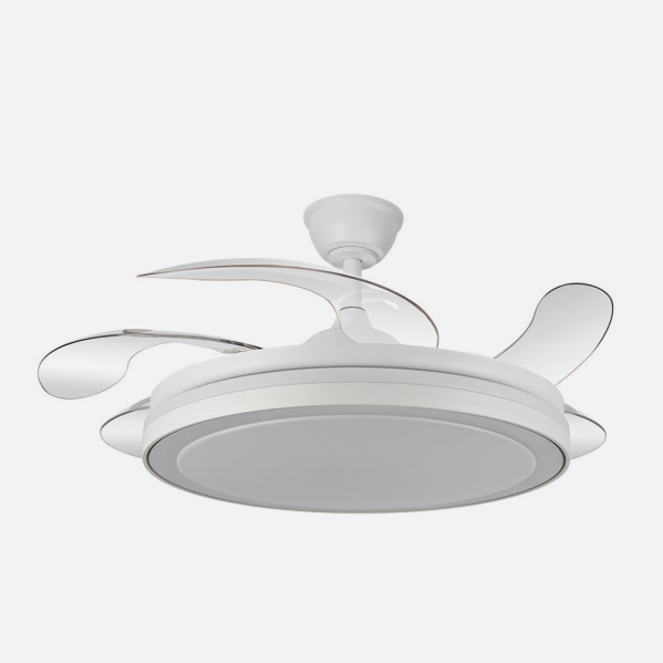 Ventilador Dc Esparta Maxi 80w 10255lm Blanco 132d 5asp 3000-4000-6000k Remoto+temporizador+memoria