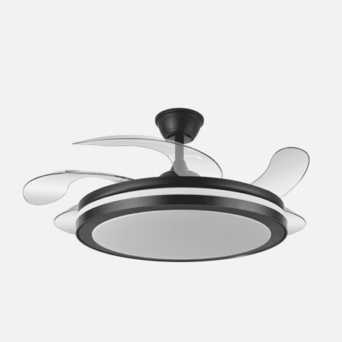 Ventilador Dc Esparta Maxi 80w 10255lm Negro 132d 5asp 3000-4000-6000k Remoto+temporizador+memoria