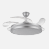 Ventilador Dc Esparta Maxi 80w 10255lm Plata 132d 5asp 3000-4000-6000k Remoto+temporizador+memoria