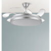 Ventilador Dc Esparta Maxi 80w 10255lm Plata 132d 5asp 3000-4000-6000k Remoto+temporizador+memoria