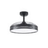 Ventilador DC 72w Micenas Negro 3 Aspas 108d  6 Veloc. 7200lm 3 Colores C/remoto, Memoria Y Temporizador  24