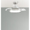 Ventilador Dc 48w Micenas Niquel 3asp.91d 6velocidades 4800lm 3000-4500-6000k Remoto+reg.intensidad+memoria+temporizador 25