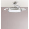 Ventilador Dc 72w Micenas Niquel 3asp.transp.108d 6velocidades 7200lm 3colores Remoto,reg.intensidad,memoria Y Temporizador 24