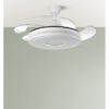 Ventilador Dc Dani 59w 6980lm Blanco 4aspas 6velocidades 107d 3000-4000-6000k Remoto+Reg.Intensidad+memoria+temporizador 24