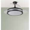 Ventilador Dc Esparta Plus 72w 6120lm Negro 107d 3aspas Desp.3000-4000-6000k Remoto+ Temporizador+ Memoria