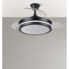 Ventilador Dc Esparta Negro  Mini 72w 6120lm 91d 3asp.d Esp.3000-4000-6000k Remoto+tempor+memori