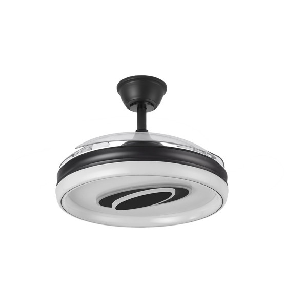 Ventilador Dc Maracana 57w Negro 3asp.107d 5980lm 3000-4500-6500k Reg.intensidad+remoto+memoria+temporizador