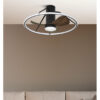 Ventilador Dc Oporto 46w Neg/marr 3asp.66d 4600lm 3000-4000-6000k 6vel Remot,tempo,3int.rg