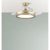 Ventilador Dc Picolo 72w 6226lm Oro/negro 3 Asp  Desp. 106d 3000-4000-6500k Remoto, Memoria, Temporizador