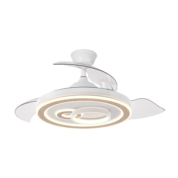 Ventilador Dc Sultan 68w Blanco/haya 3asp.107d 4960lm 3000-4500-6500k Reg.intensidad+remoto+memoria+temporizador