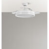 Ventilador Dc Zenit Blanco 72w 3aspas desplegables 107d 7200lm 6vel 3000k,4500k,6000k Remoto+temporizador+memoria